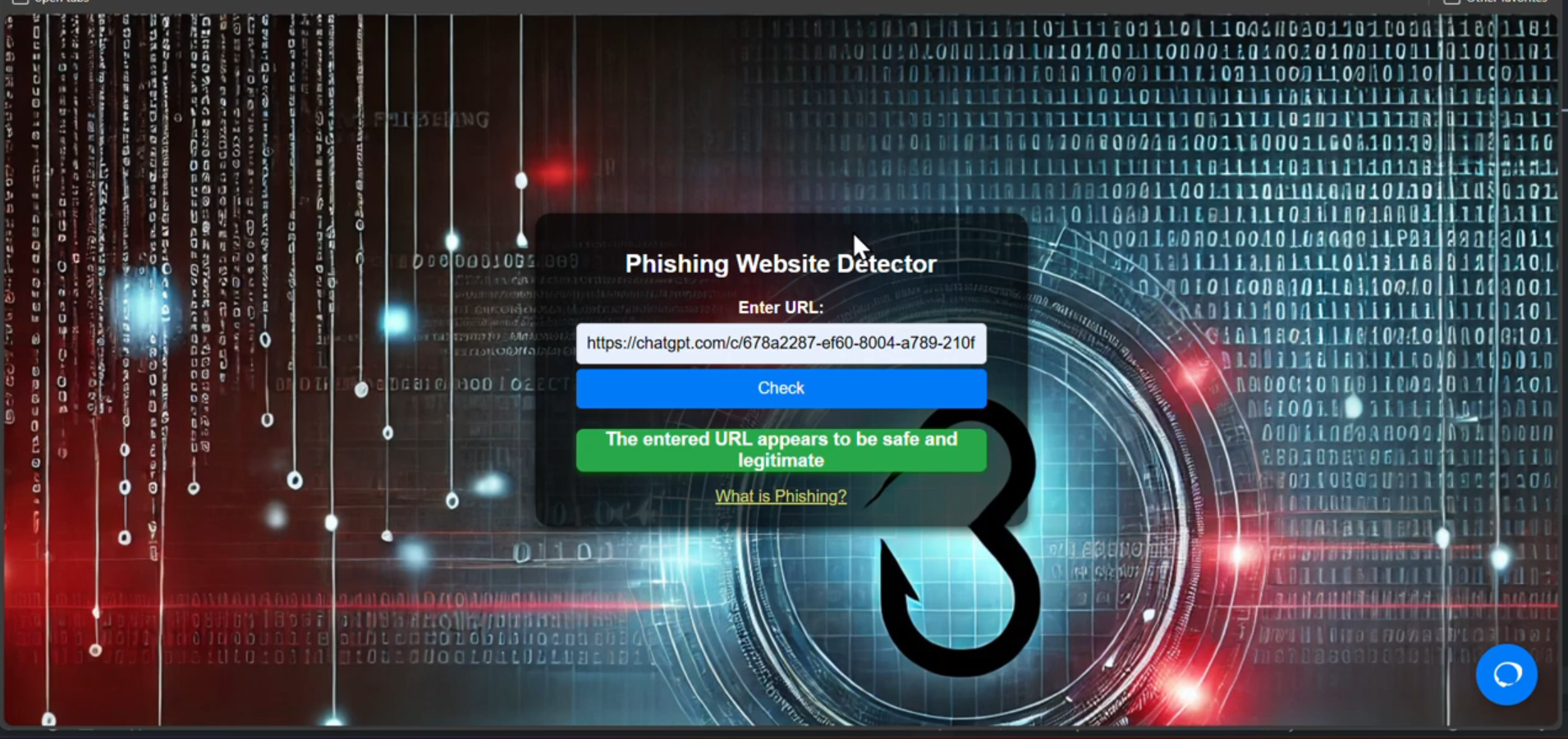 Phishing mockup